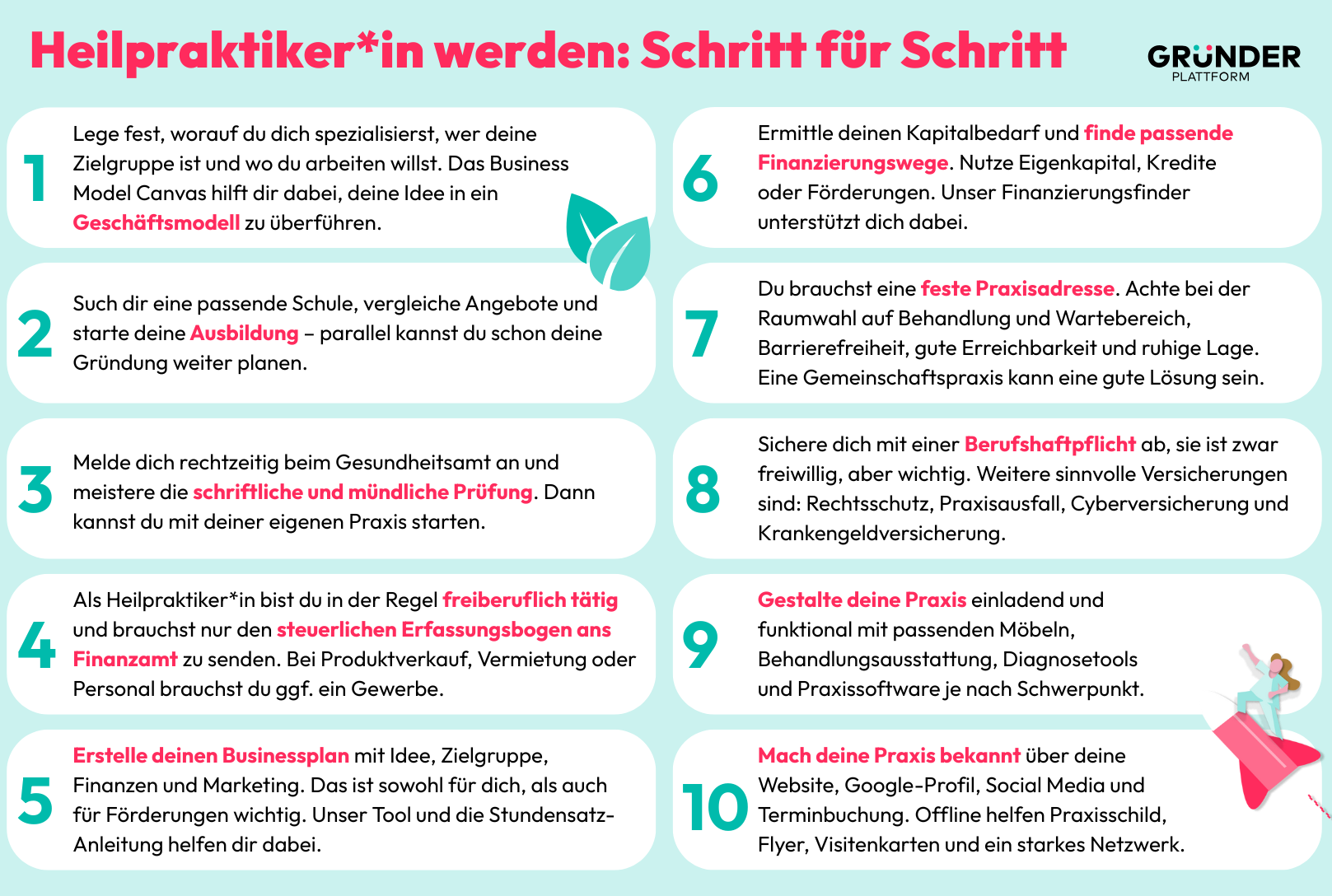 Eine Schritt für Schritt erklärung um Heilpraktiker zu werden