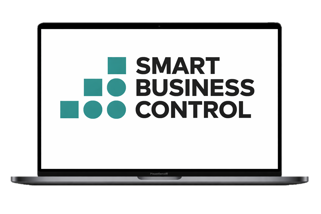 Laptop mit Smart Business Contol Logo