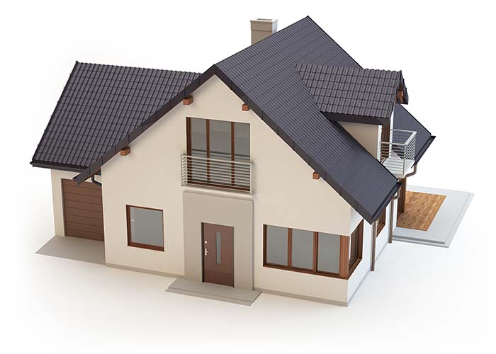 3D Modell eines Hauses