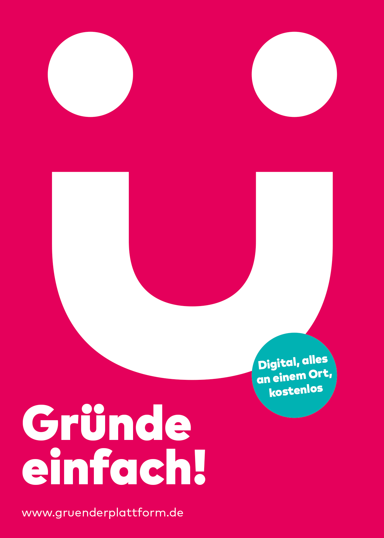 Gruenderplattform Postkarte Vorderseite