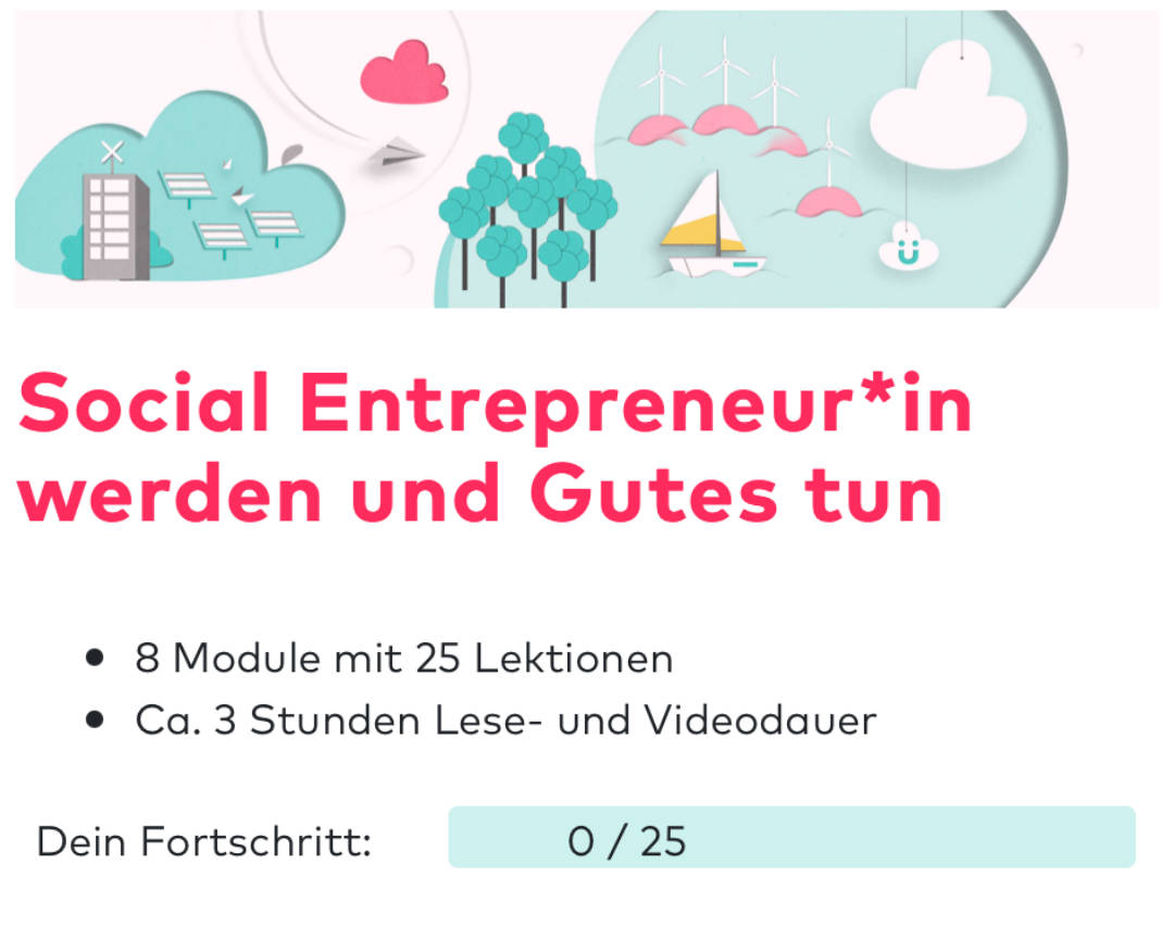 Gründerseminar Social Entrepreneurship "Jetzt loslegen"