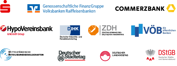Logos von aktuellen Partnern der Gründerplattform