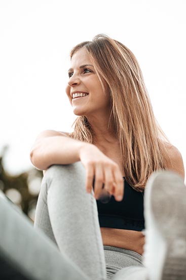 Bloggerin Luisa Huss lacht