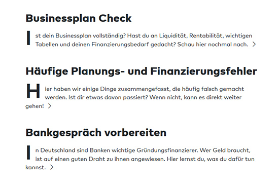 Screenshot Übersicht Chancen verbessern
