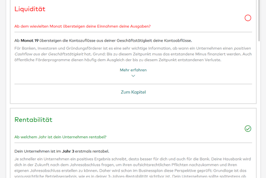 Check-Up der Gründerplattform