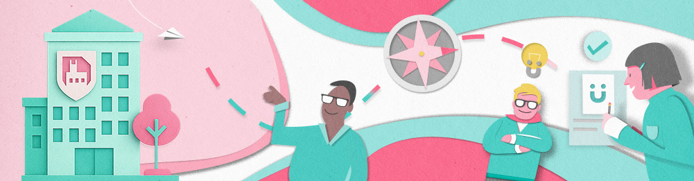 Eine Illustration zum Thema IHK-Mitgliedschaft.