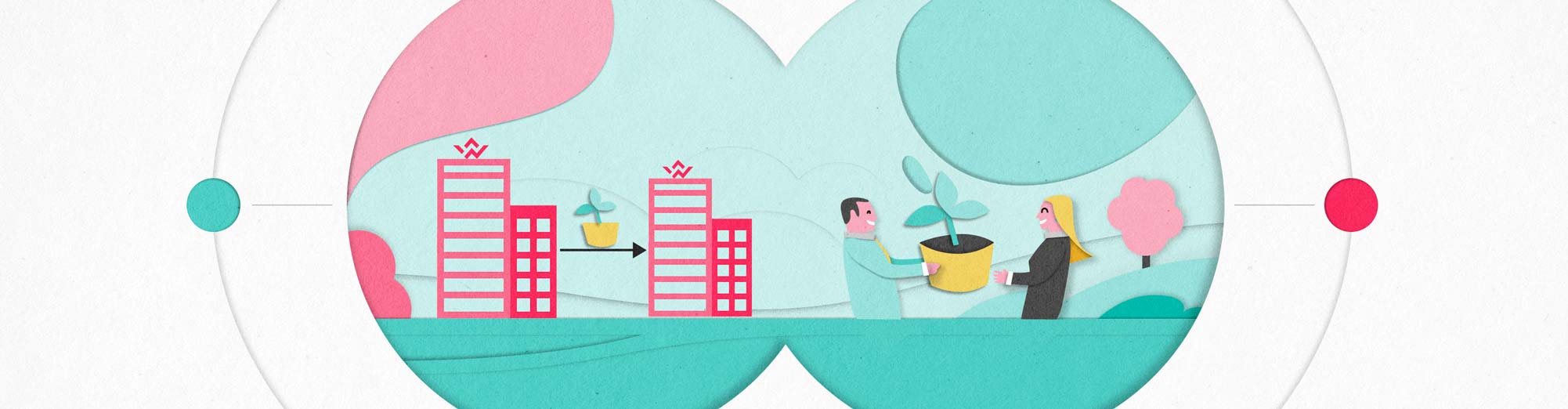 Fernglas mit B2B und B2C Handel