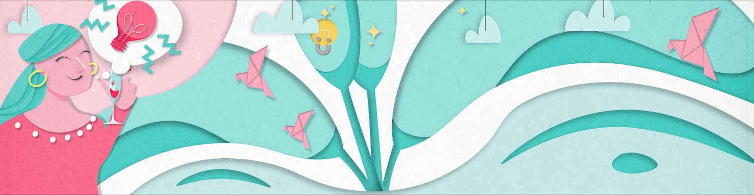 Pflanze wächst voller Ideen