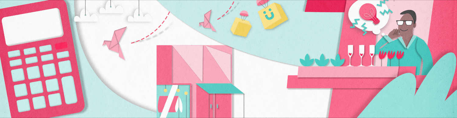 eine Person berechnet die Fixkosten