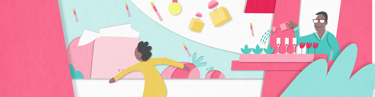 Person, die Planzen gießt