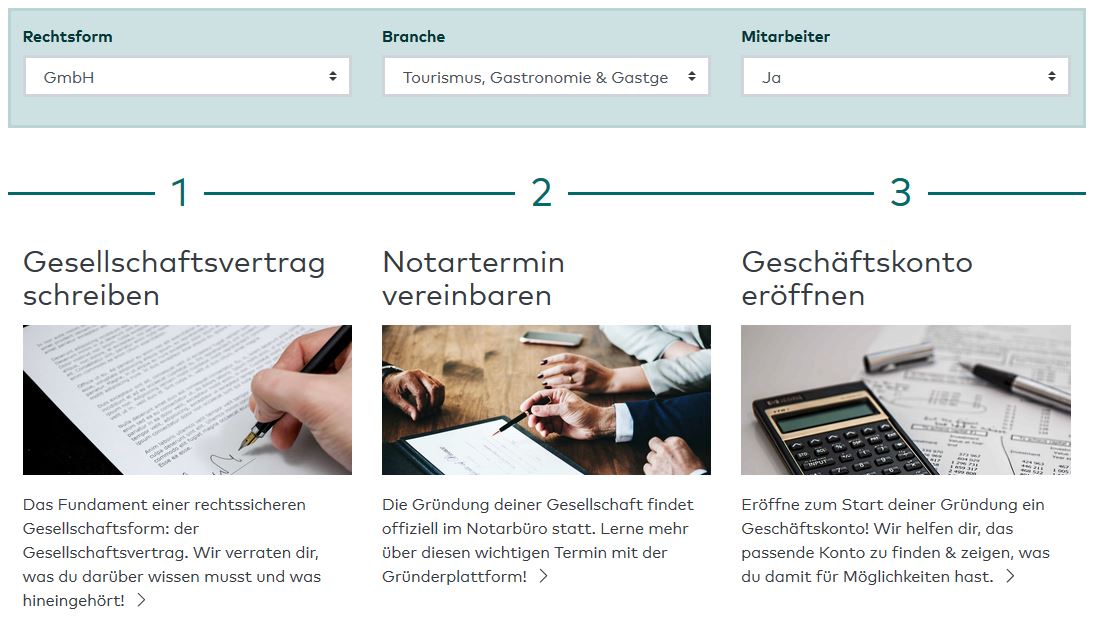 Screenshot einer Beispiel-Start-Anleitung