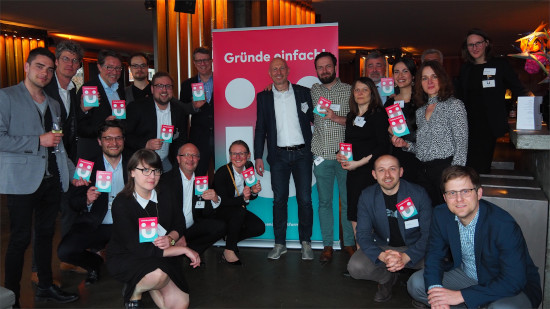 Das Team der Gründerplattform im April 2018 Das Team der Gründerplattform im April 2018