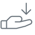 Icon_HandArrowDown_Grey