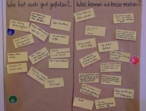 Metaplan Wand Prototypenparty@laborX Hamburg