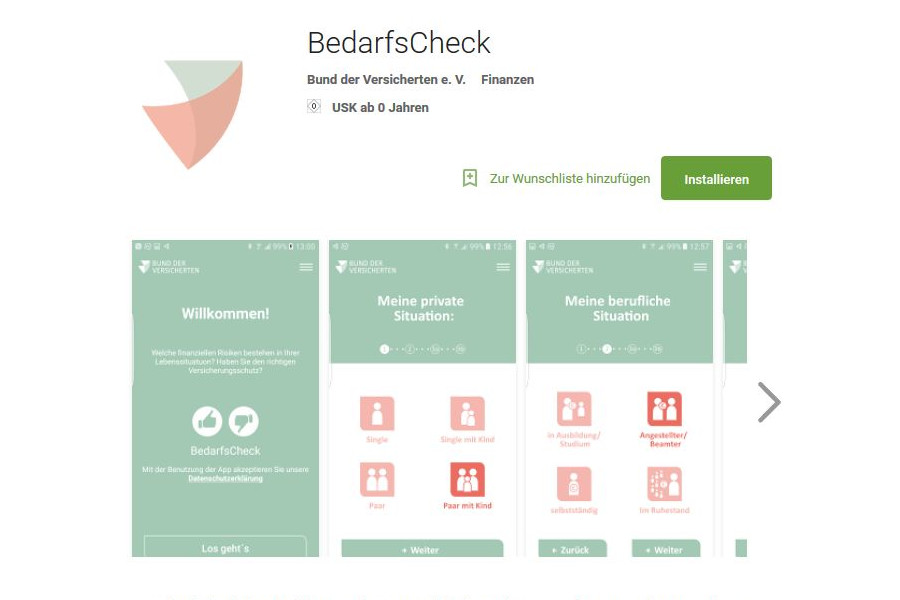 Digitale Beratung - EVEREST bringt BedarfsCheck für Versicherungen aufs Handy