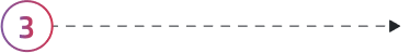 Numbered step 3 with horizontal line Numbered step 3 with horizontal line