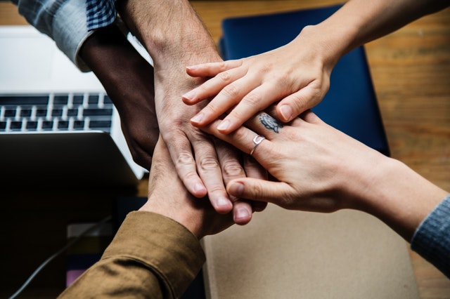 People handshaking